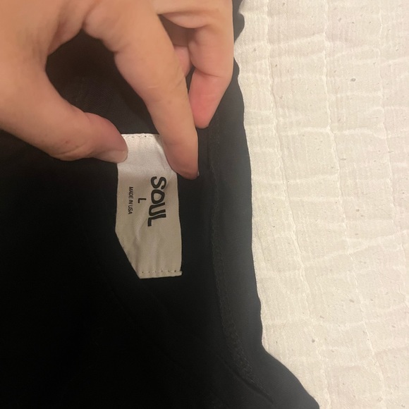 Soul Cycle Black Crop Tank Size Large - Picture 3 of 3